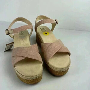 Toms Pink Wedges